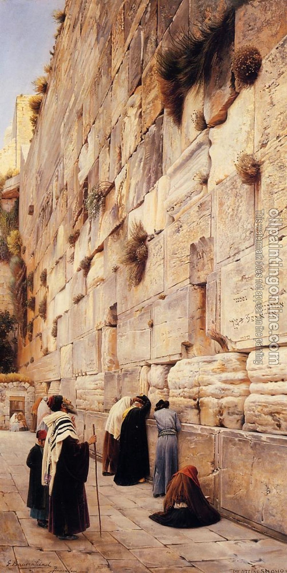 Bauernfiend, Gustav - The Wailing Wall, Jerusalem